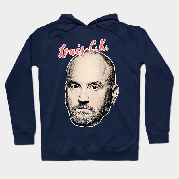 Louis CK // Retro Style Aesthetic Design Hoodie by DankFutura